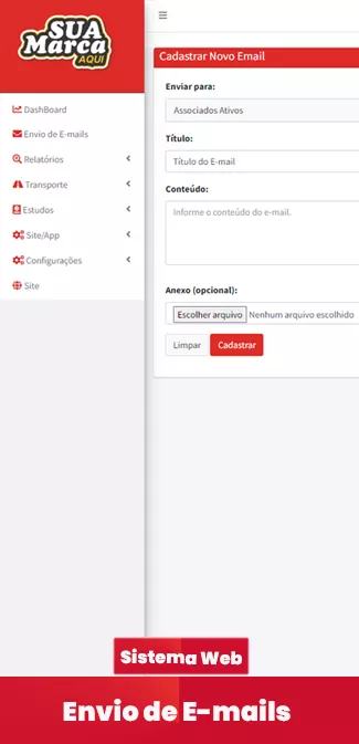 Envio de e-mails aos associados no SisUniversitario